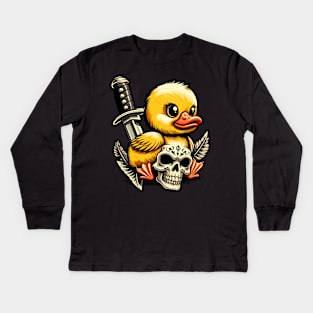 Little Duck Gengsta Kids Long Sleeve T-Shirt